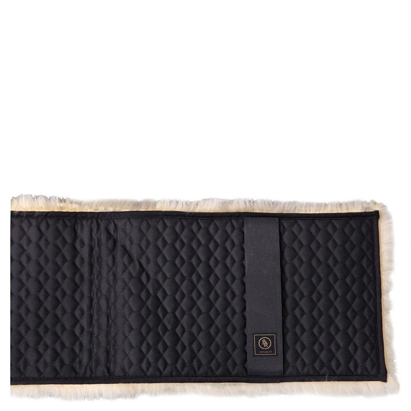 BR Lunging Roller Pad Sheepskin - Black/Natural - 80cm