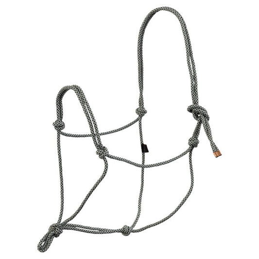 BR Knotted Rope Halter - Slate Grey - Cob
