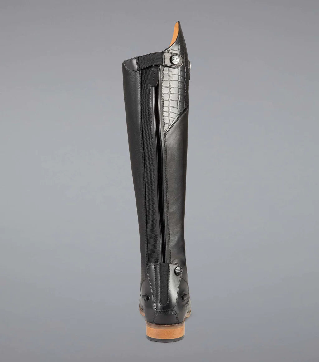 Premier Equine UK Passaggio Ladies Leather Field Tall Riding Boot - Black UK6/Euro 39 Wide Calf