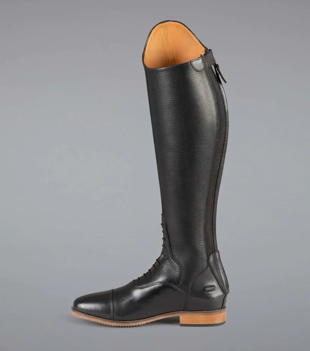 Premier Equine UK Passaggio Ladies Leather Field Tall Riding Boot - Black UK6/Euro 39 Wide Calf
