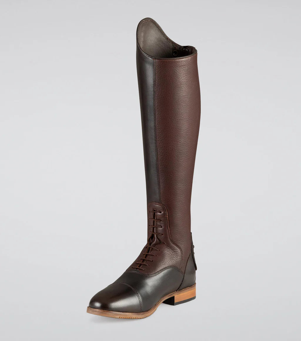 Premier Equine UK Bilancio Ladies Leather Tall Field Riding Boot - Brown - Size 7UK(Euro 41) Wide Calf