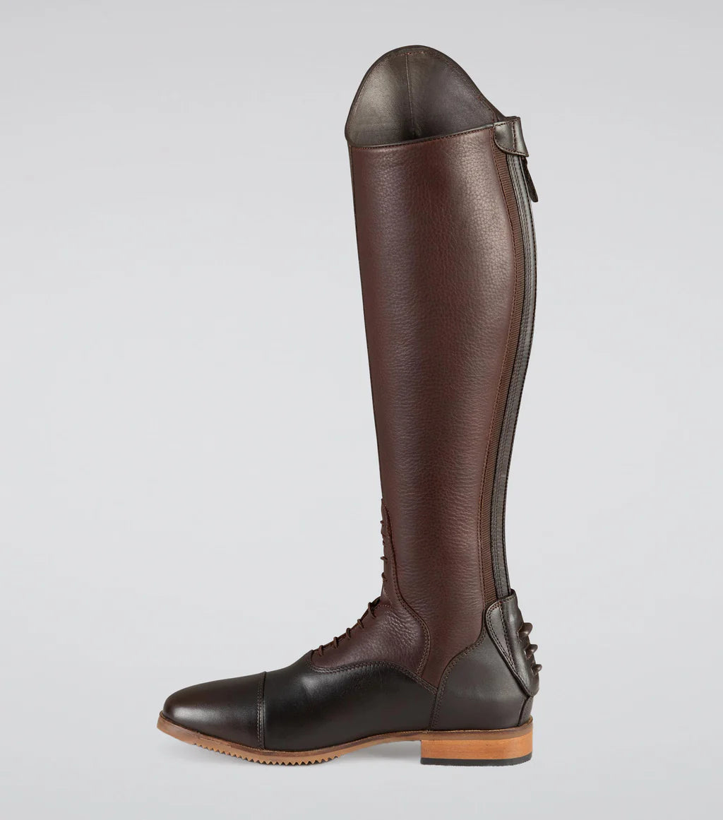 Premier Equine UK Bilancio Ladies Leather Tall Field Riding Boot - Brown - Size 7UK(Euro 41) Wide Calf