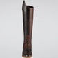 Premier Equine UK Bilancio Ladies Leather Tall Field Riding Boot - Brown - Size 7UK(Euro 41) Wide Calf