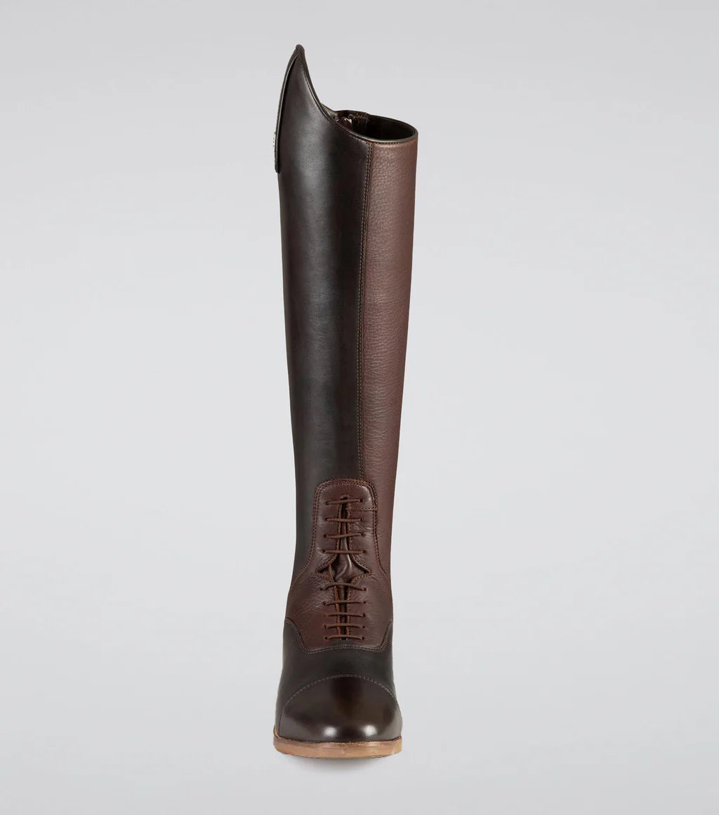 Premier Equine UK Bilancio Ladies Leather Tall Field Riding Boot - Brown - Size 7UK(Euro 41) Wide Calf