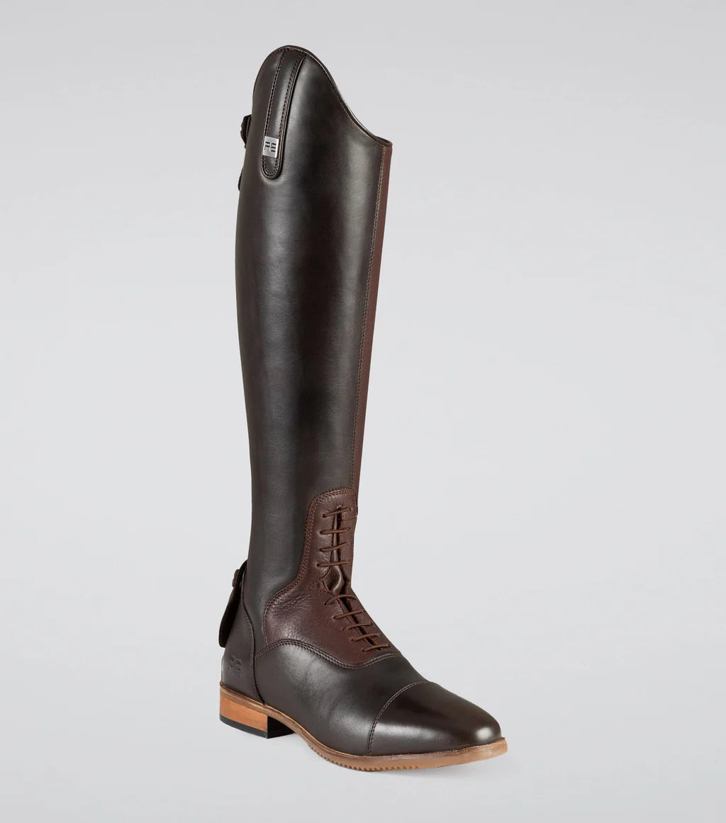 Premier Equine UK Bilancio Ladies Leather Tall Field Riding Boot - Brown - Size 7UK(Euro 41) Wide Calf