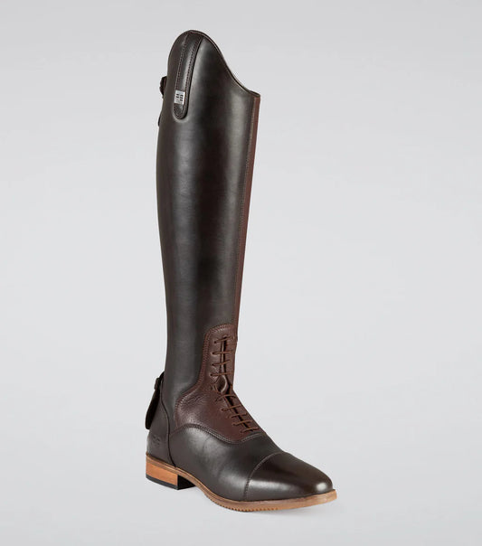 Premier Equine UK Bilancio Ladies Leather Tall Field Riding Boot - Brown - Size 7UK(Euro 41) Wide Calf