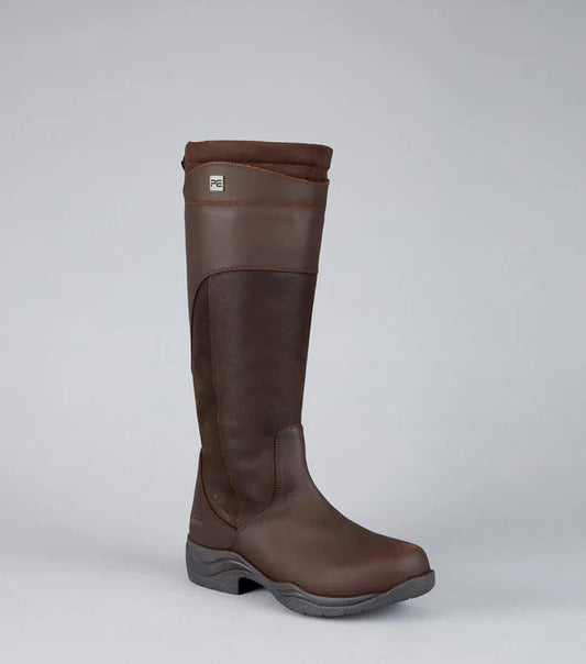 Premier Equine UK Miletto Waterproof Country Boot - Brown - Wide Calf - UK6 (39 Euro)