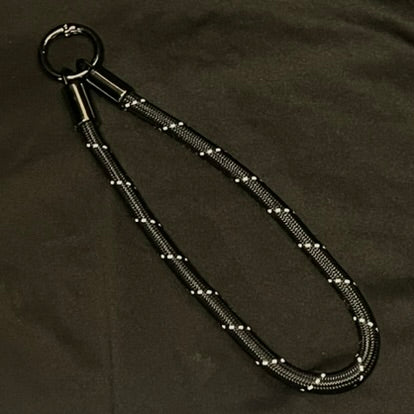 Cord Wristlet - Key/Phone Chain - Black, Grey