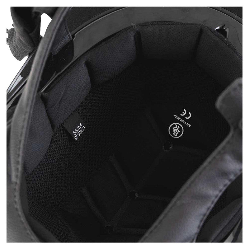 New - BR Riding Helmet Zeta Sport - Black/Gunmetal - 58/60 - Large (liner sold separately)