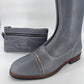 Kingsley London 01 Riding Boot - Paxson Grey/Stardust Pink - Euro Size 40.5 A/L (40.5 foot/height 49.5cm/calf 38cm)