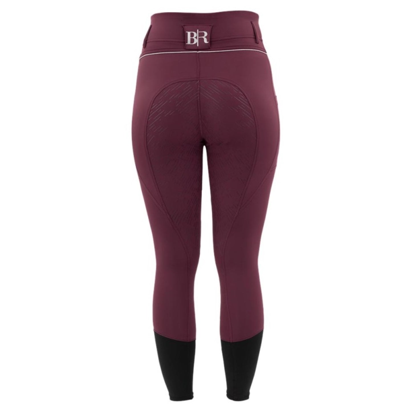 BR Riding Tights Astrid Ladies Silicone Seat - Grape Wine - Euro 38/US 28