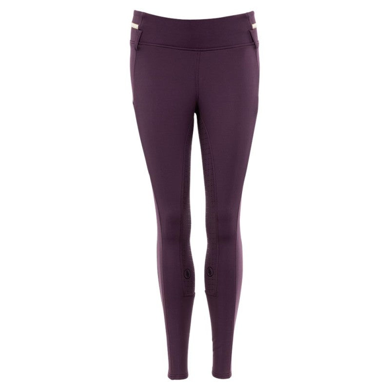 BR Winter Riding Tights Babs Ladies Silicone Seat - Blackberry Wine - Euro 46 (US 34)