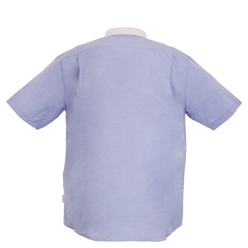 BR Clearance - BR Riding Shirt -  Men's - Short Sleeve - Blue/White - Medium