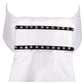 BR Children's London Stock Tie - White with Black Trim and Crystals (Small)