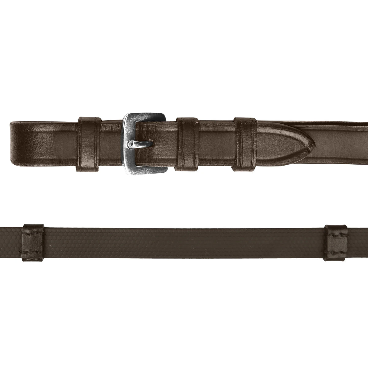 Waldhausen X-Line Rubber Reins with Stoppers - Black - Pony *CLEARANCE* Reg $70