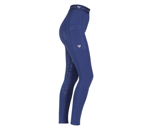 Shires Aubrion Dutton Riding Tights - Dark Navy - Ladies XL