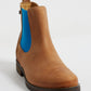 Kingsley Amsterdam Boot 39 Gaucho Brown/Royal Blue Elastic