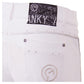 ANKY® Riding Breeches Glitter & Glamour Full Leather Seat - White - Size 44 Euro limited edition