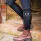 Premier Equine UK Adults Summer Thin Riding Socks (2 Pairs) Black & Grey (one size fits all)