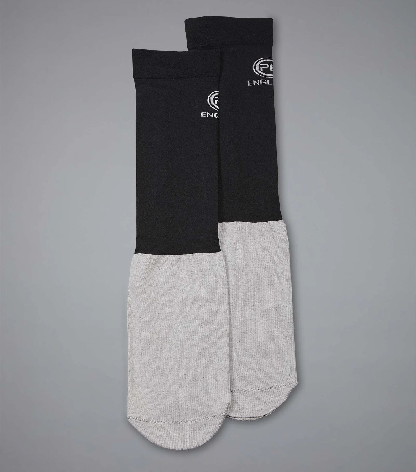 Premier Equine UK Adults Summer Thin Riding Socks (2 Pairs) Black & Grey (one size fits all)