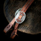 SK Equine - Ze Da Ora One-Ear Western Headstall - Brown laced trimming And Blingy Buckle