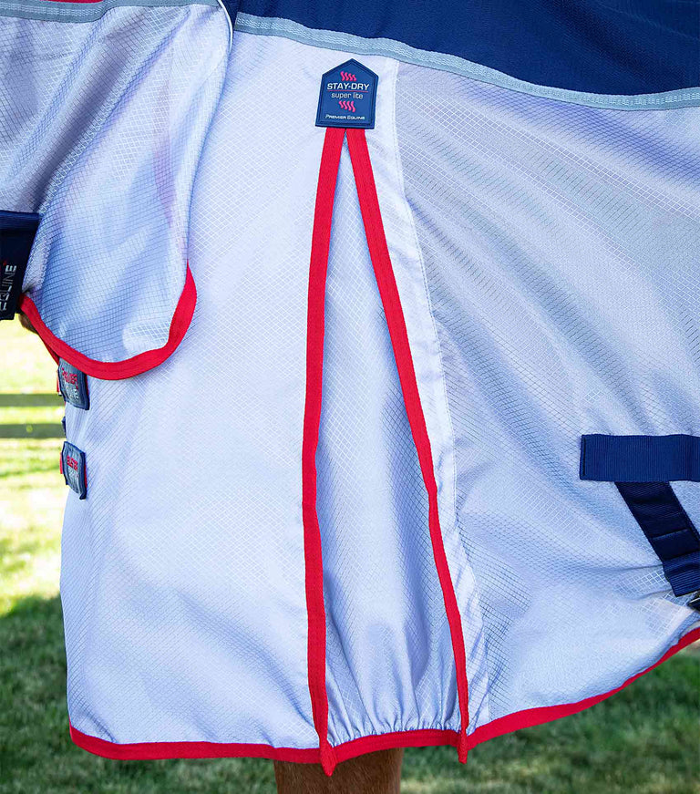 Premier Equine UK Buster Stay-Dry Super Lite Fly Rug with Surcingles - Navy (75” or 78” or 81”)