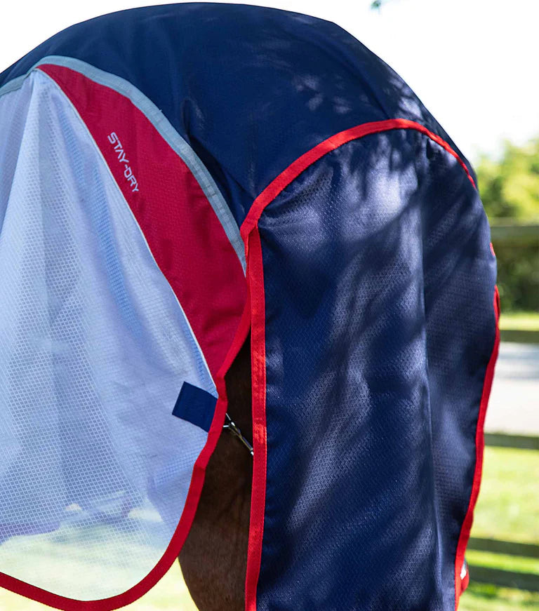 Premier Equine UK Buster Stay-Dry Super Lite Fly Rug with Surcingles - Navy (75” or 78” or 81”)