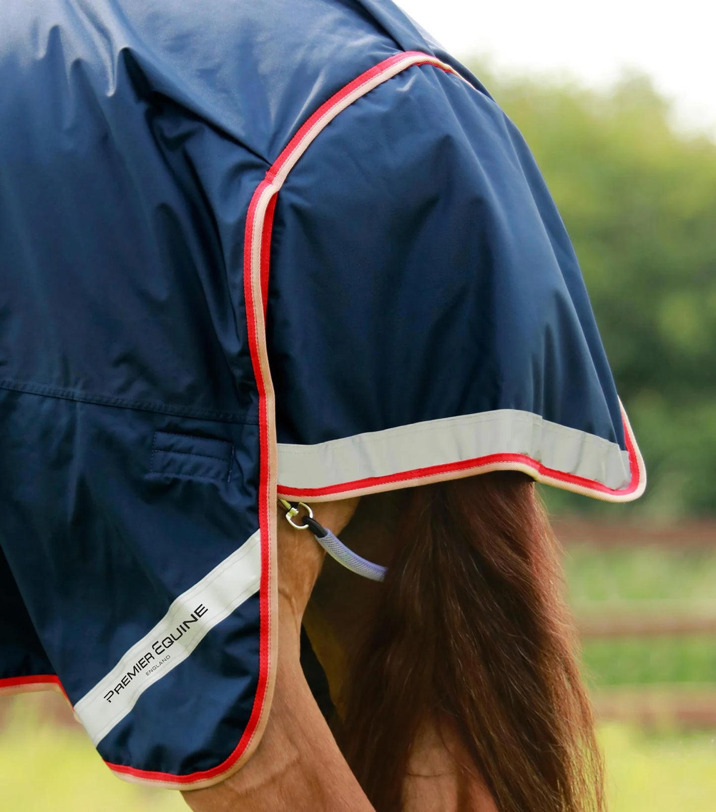 Premier Equine UK Buster Storm 200g Combo Turnout Rug with Snug-Fit Neck - Navy (78" or 81")