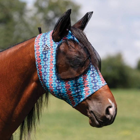 Professional's Choice Comfort Fit Lycra Fly Mask - Canyon - Cob Size