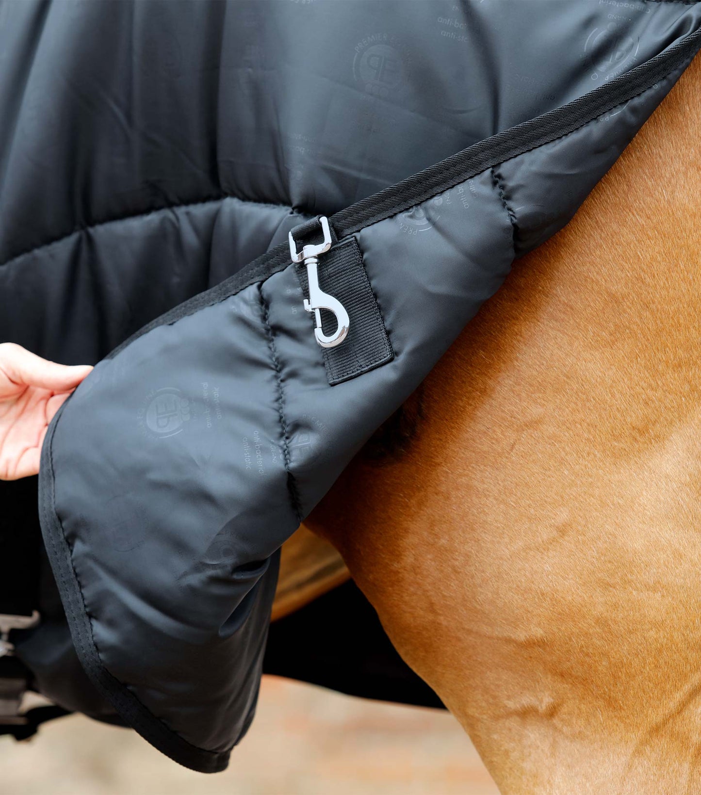 Premier Equine UK 350g Combo Horse Rug Liner - Black - 6'3”/75"