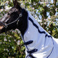 Premier Equine UK Cotone Stable Sheet with Neck Cover White/Navy Check - 6’3”/75”