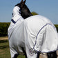 Premier Equine UK Cotone Stable Sheet with Neck Cover White/Navy Check - 6’3”/75”