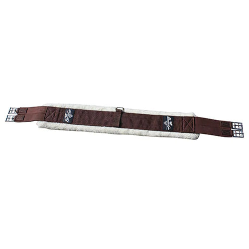 PROFESSIONAL'S CHOICE SMX ENGLISH GIRTH - MERINO WOOL - Chocolate 50"/52"