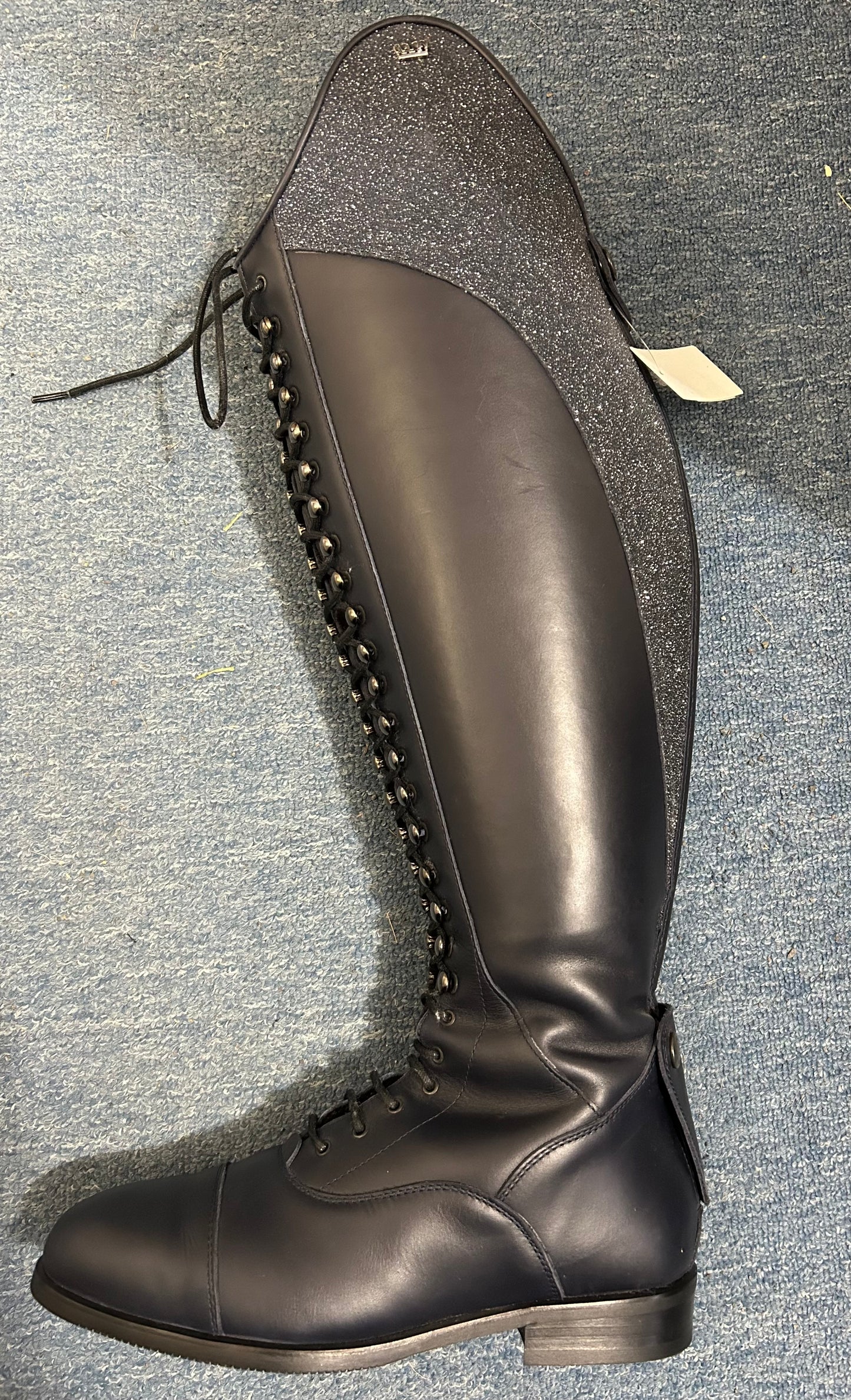 Kingsley Orlando Sheepskin Lined Custom Cinderella Boot 39.5W 47.5cm Height/R 45cm Calf; L 44cm Calf - Sale!