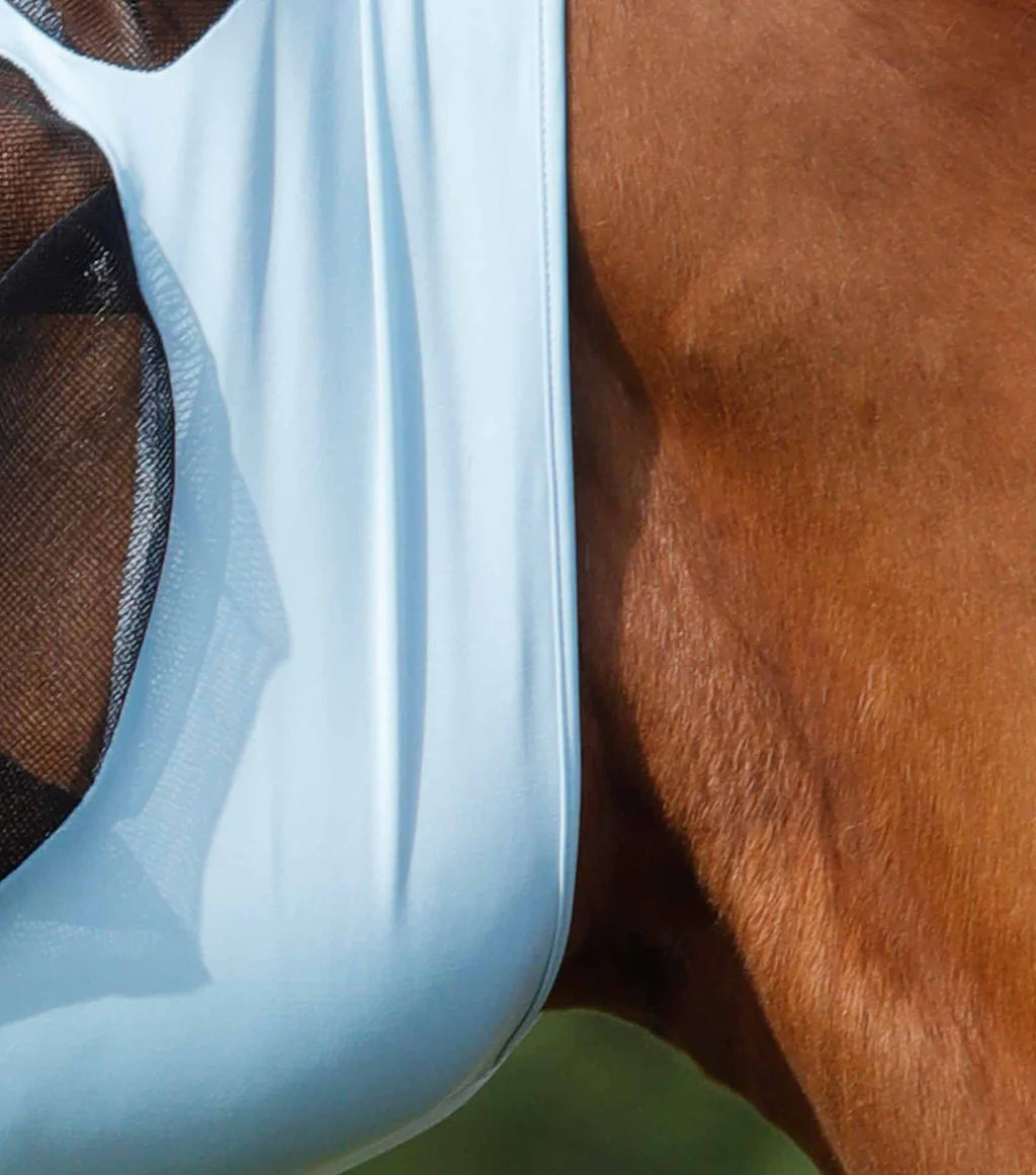 Premier Equine UK Comfort Tech Lycra Fly Mask Xtra (Blue) Large