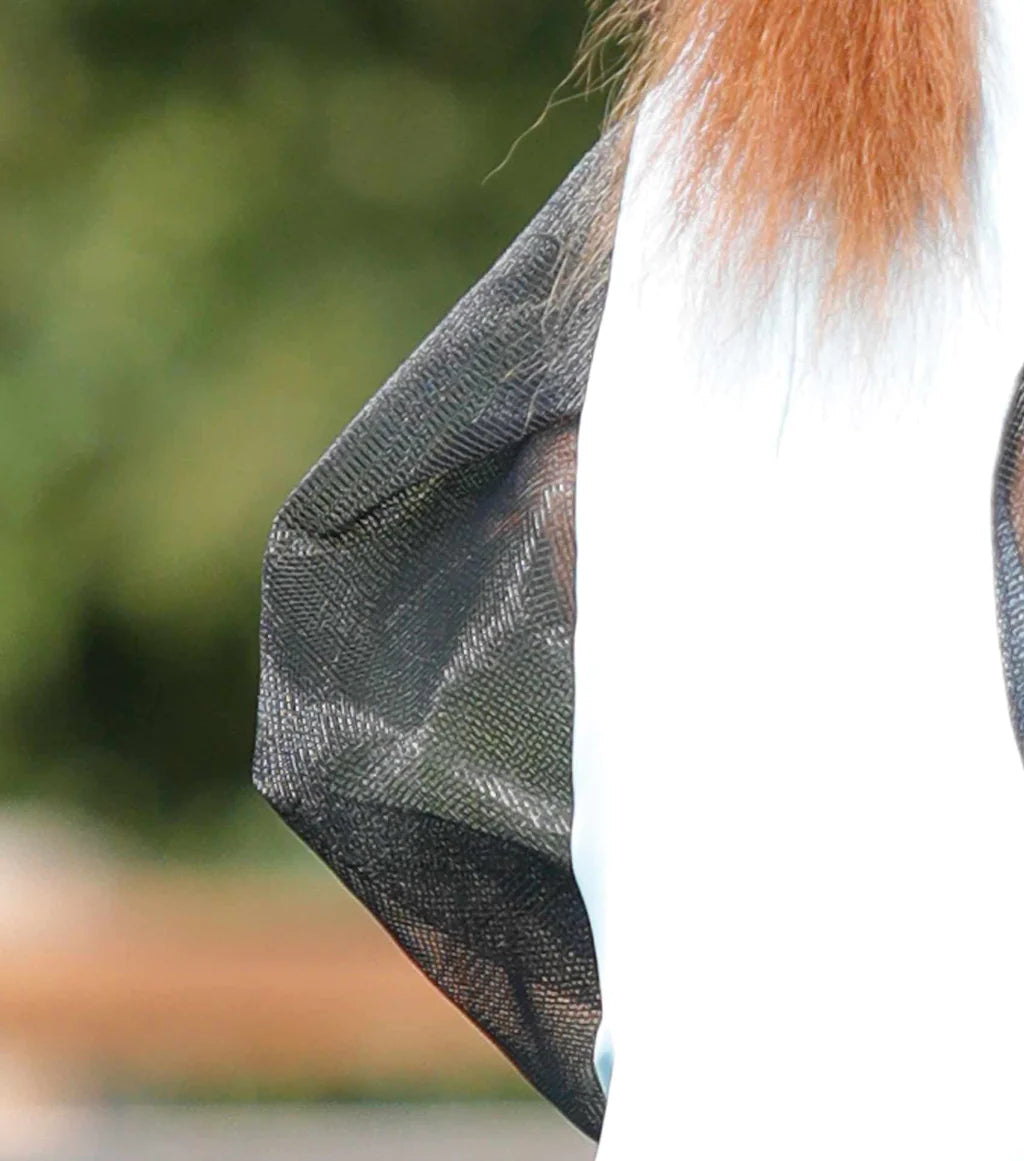 Premier Equine UK Comfort Tech Lycra Fly Mask Xtra (Blue) Large