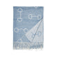 *AWST “Lila” Snaffle Bit Pashmina Scarf, 28 x 72″ - Blue - *CLEARANCE REG $45.00