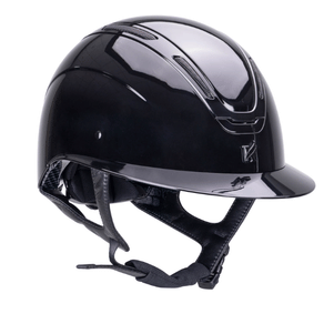 Karben Amity LVSH Riding Helmet Wide Peak - Gloss Black - Medium (55-57)