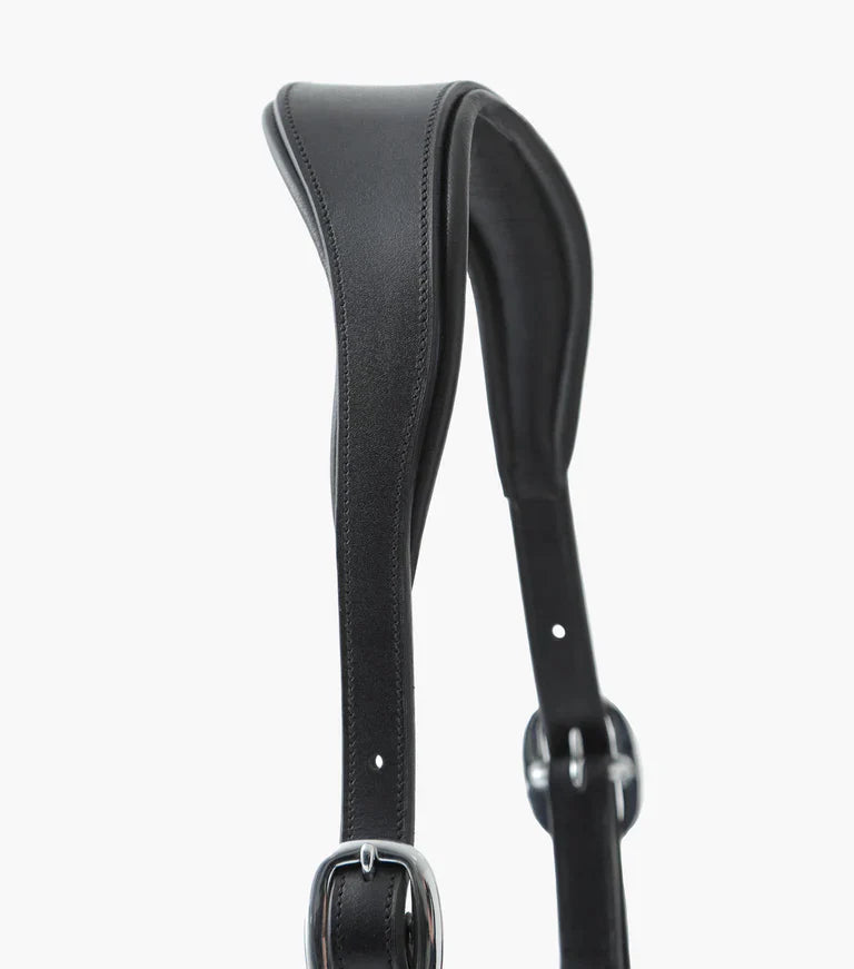 Premier Equine UK Hennaroso Rolled Anatomic Leather Halter Black (cob or full)