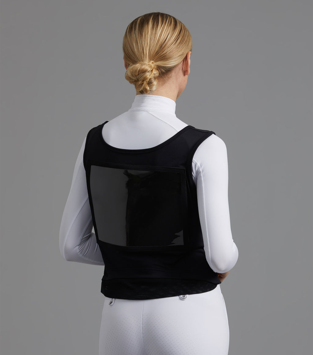 Premier Equine UK Lycra Vest Competition Bib - Black