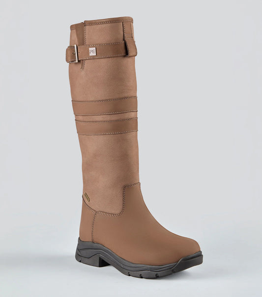 Premier Equine UK Monte Waterproof Country Boot - Brown -Wide Calf - UK 6.5 / Euro 40