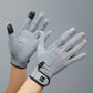 Premier Equine UK Bordoni Leather Mesh Riding Gloves Grey Medium (7.5)