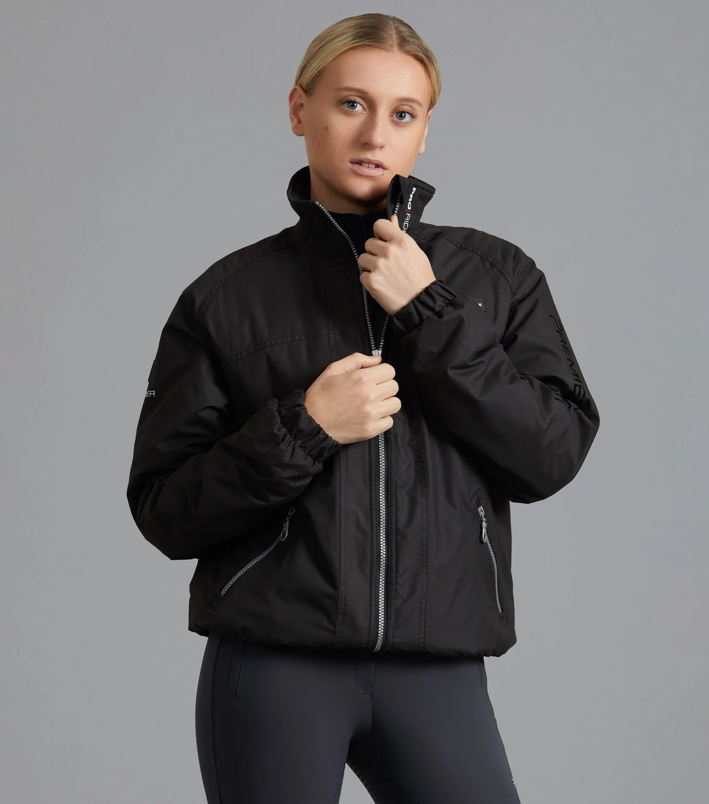 Premier Equine UK Pro Rider Unisex Waterproof Riding Jacket Black (XL or XXL)