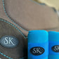 SK Equine Spinal Relief Western Pad Chocolate/Turquoise Stitching 30" (3/4" Thick)