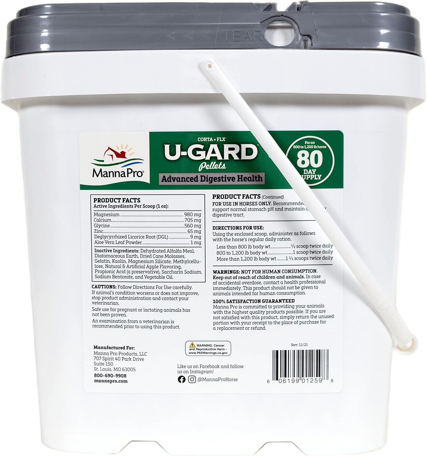 Corta-Flx - Manna Pro U-Gard Pellets - 10lbs/4.5kg