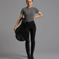 Premier Equine UK Allegra Ladies Short Sleeve Riding Top - Anthracite/UK14