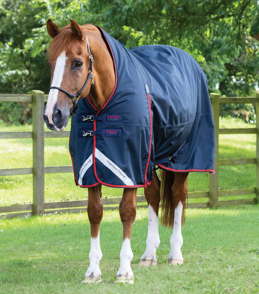 Premier Equine UK Buster Hardy 200g Half Neck Turnout Rug Navy 7’0”/84”