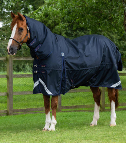 Premier Equine UK Buster Storm 220g Combo Turnout Rug with Classic Neck - Navy (75"/78"/81")