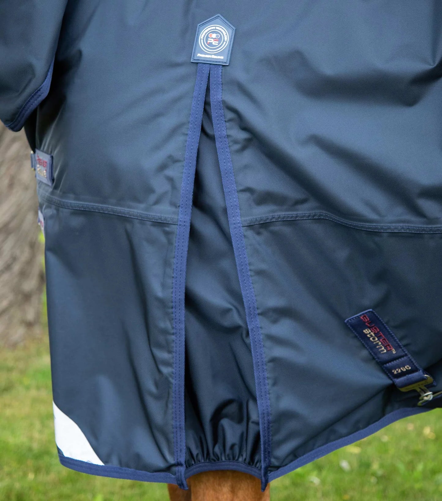 Premier Equine UK Buster Storm 220g Combo Turnout Rug with Classic Neck - Navy (75"/78"/81")