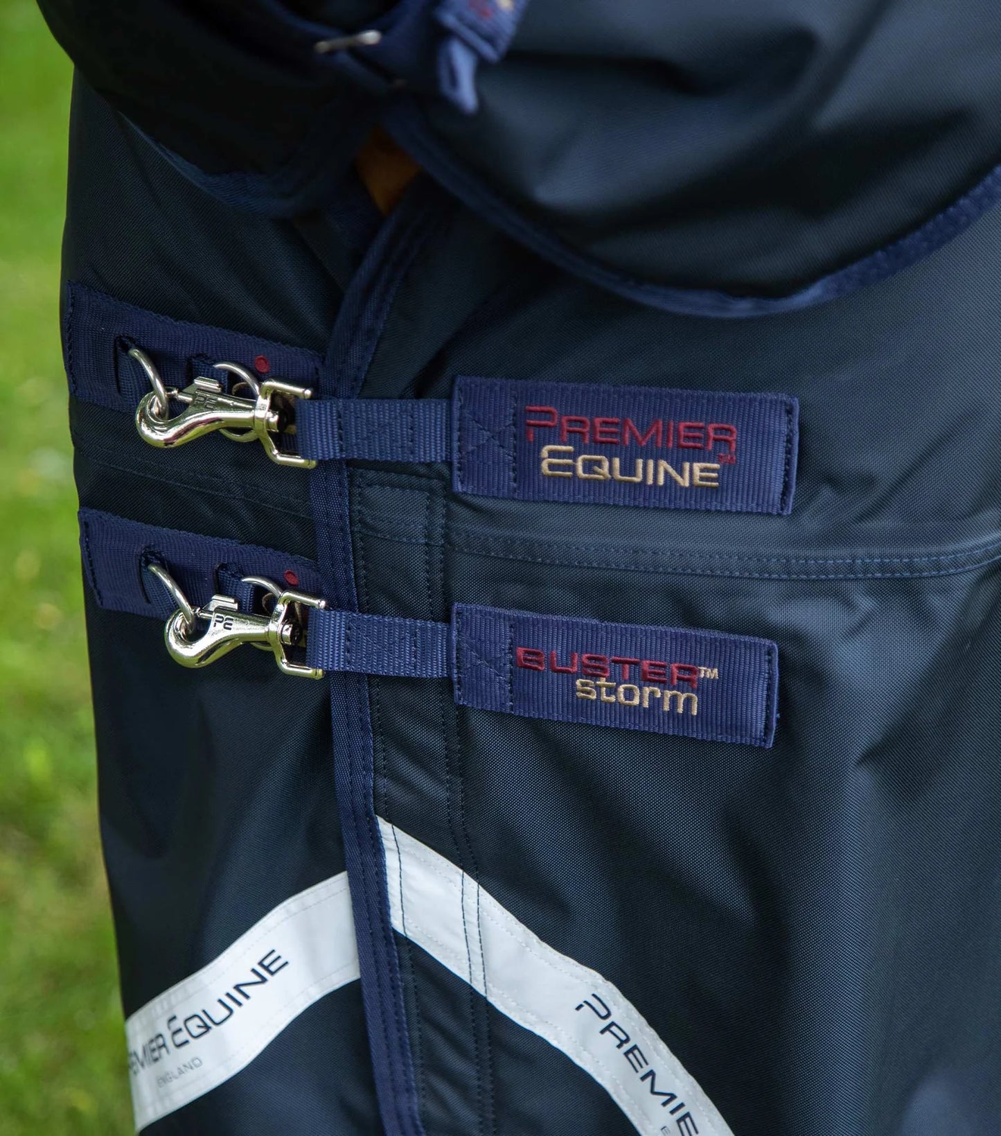 Premier Equine UK Buster Storm 220g Combo Turnout Rug with Classic Neck - Navy (75"/78"/81")